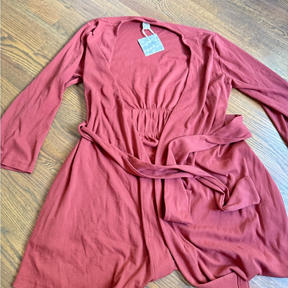 Kate Quinn Terracotta Long Sleeve robe